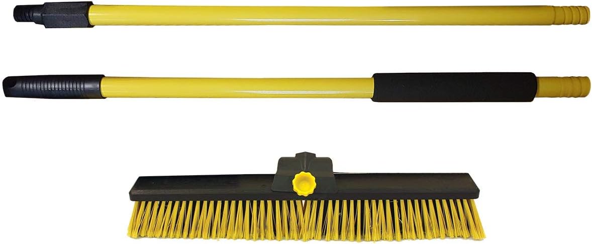 Bulldozer Heavy Duty Dual Fill Broom Clipped with Handle 24" (600mm)