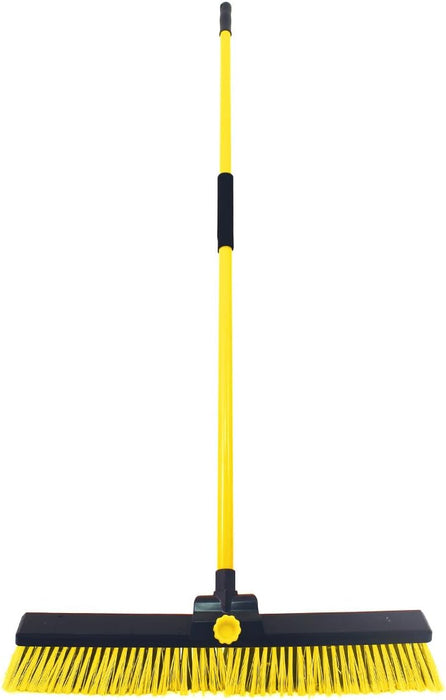 Bulldozer Heavy Duty Dual Fill Broom Clipped with Handle 24" (600mm)