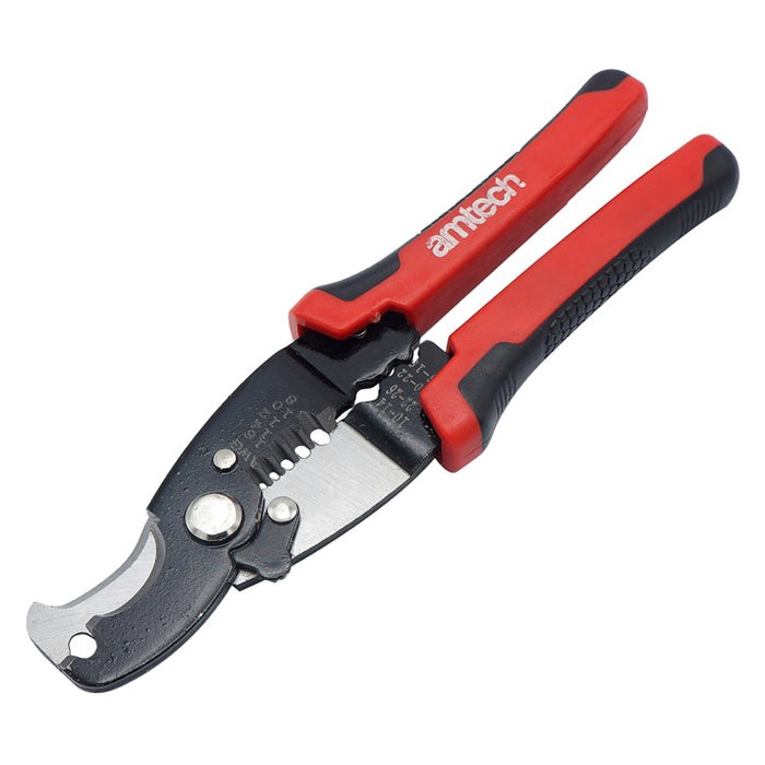 Wire stripper with crimper