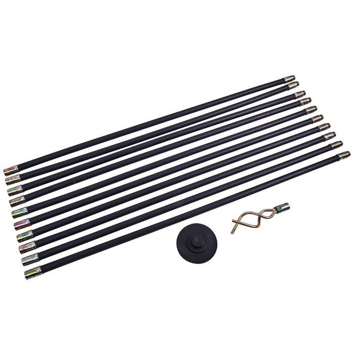 12 Piece drain rod set