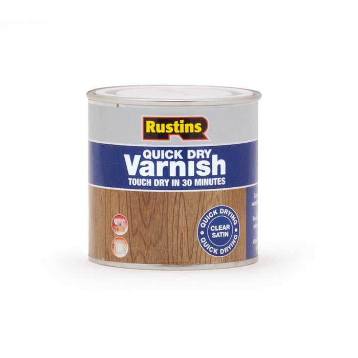 Rustins Quick Dry Varnish Satin Clear 250Ml (Avsc250)