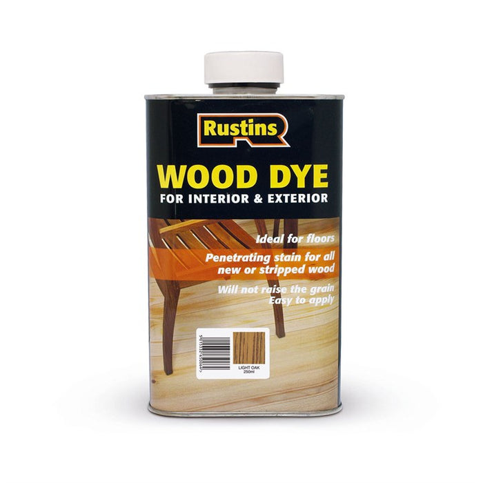 Rustins Wood Dye Light Oak 250Ml (Wdlo250)