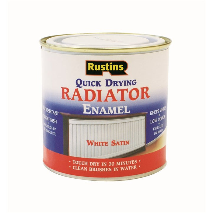 Rustins Quick Dry Radiator Paint Satin 250Ml (Rads250)