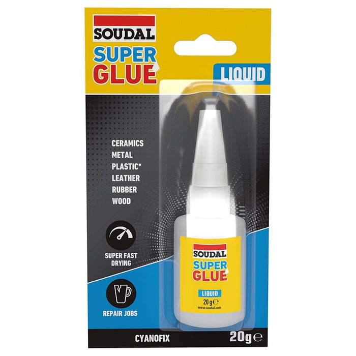 Soudal superglue liquid - CLEAR (20g)