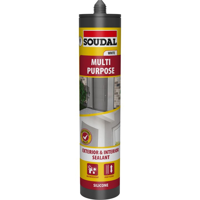 Soudal Multi-Purpose Silicone Sealant - CLEAR (290ml)