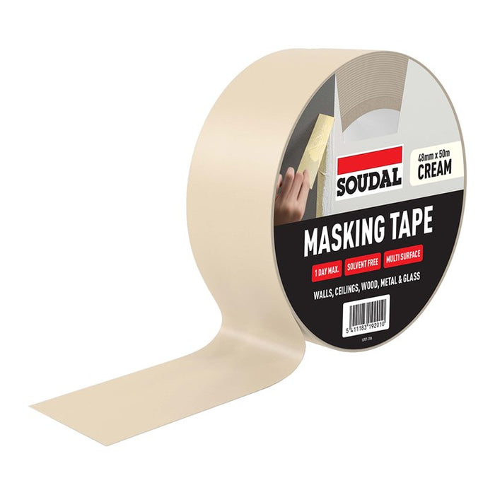 Soudal masking tape - CREAM (48mm x 50m)