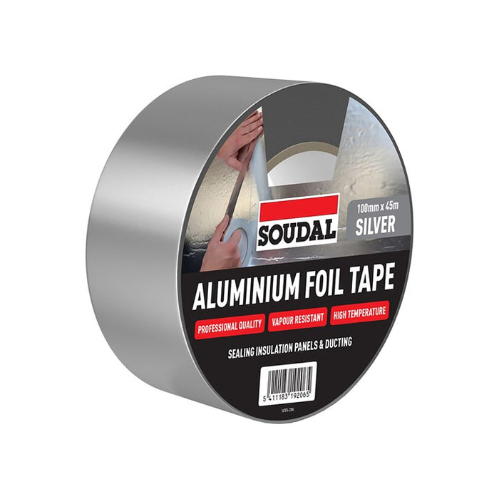 Soudal aluminium foil tape - SILVER (100mm x 45m)