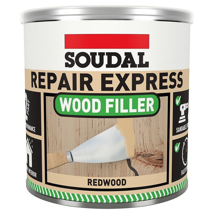 Soudal repair express wood filler 2 P - REDWOOD (1.5kg)