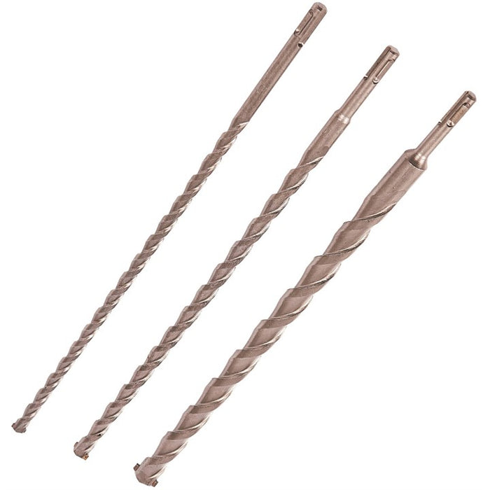 3 Piece 450mm (18") SDS drill bit set