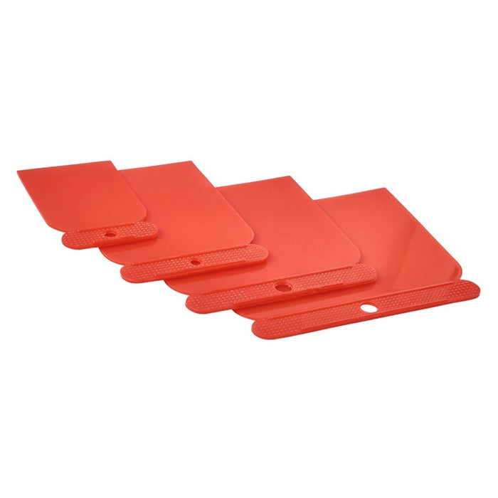 4 Piece plastic scraper set