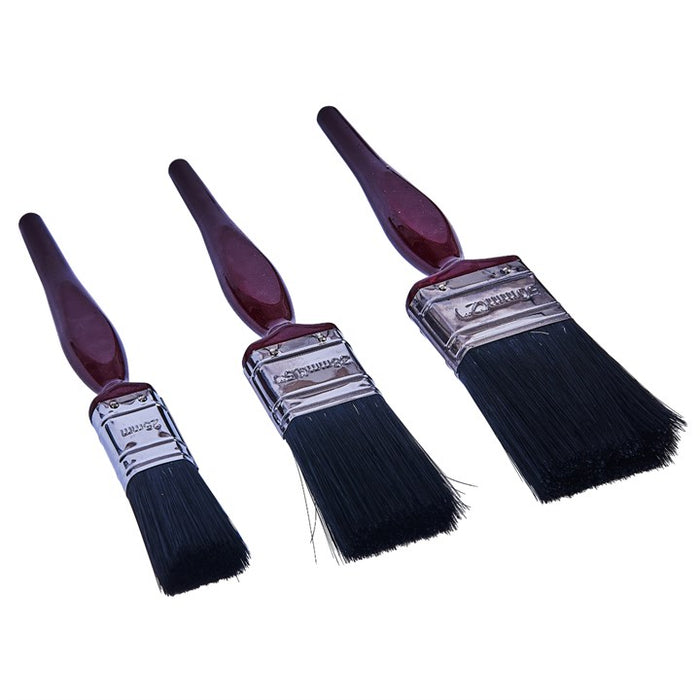 3 Piece no bristle loss paint brush set