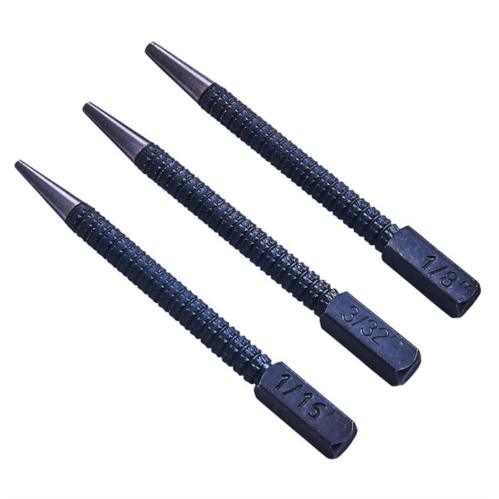 3 Piece nail punch set