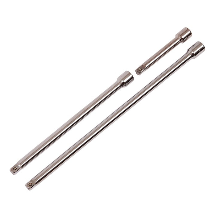 3 Piece 6mm (1/4'') short extension bar set