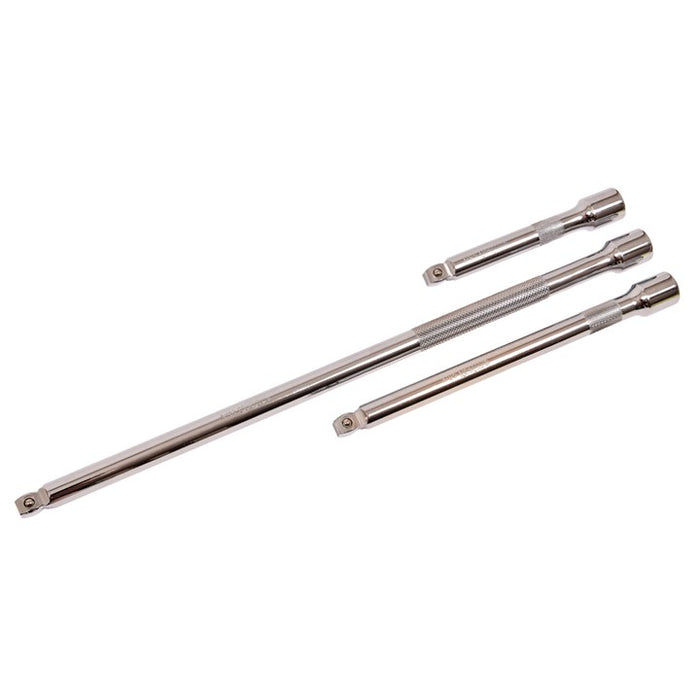 3 Piece 13mm (1/2") drive wobble extension bar set