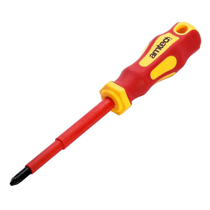 100mm Pozidriv VDE 1000V electrical screwdriver with PZ 2 tip