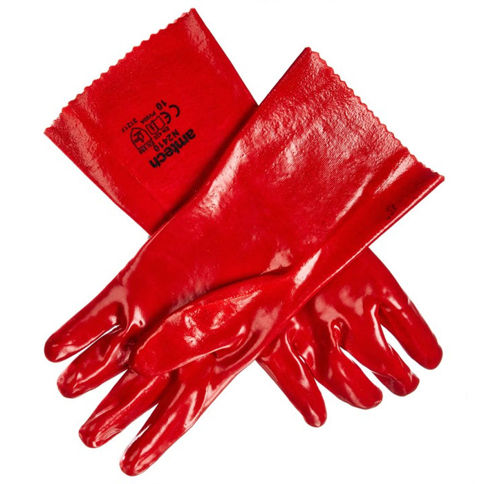 XL (Size 10) PVC gauntlet gloves