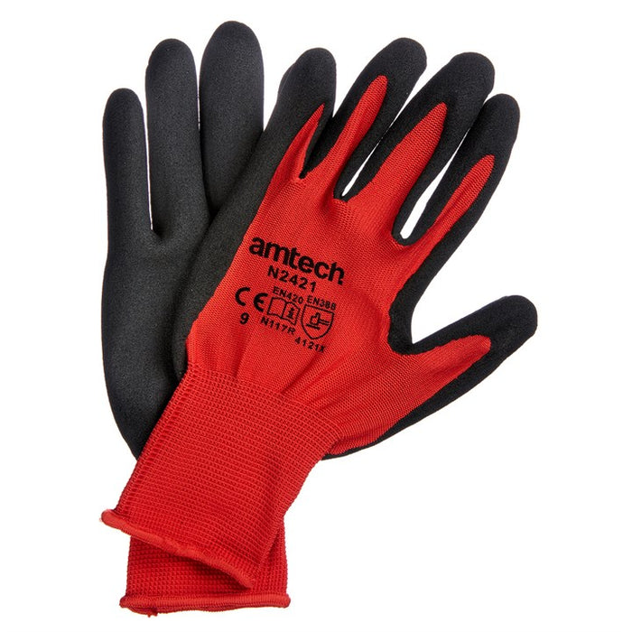 Large (Size 9) Nitrile performance work gloves