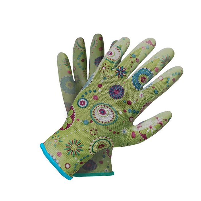 Amtech nitrile palm-coated gardening gloves (Size:S)