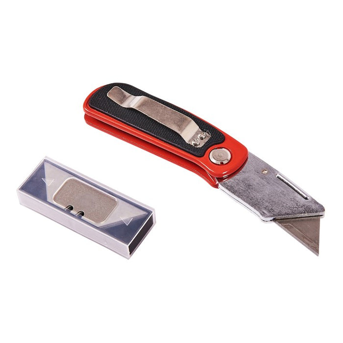 Folding lock-back utility knife