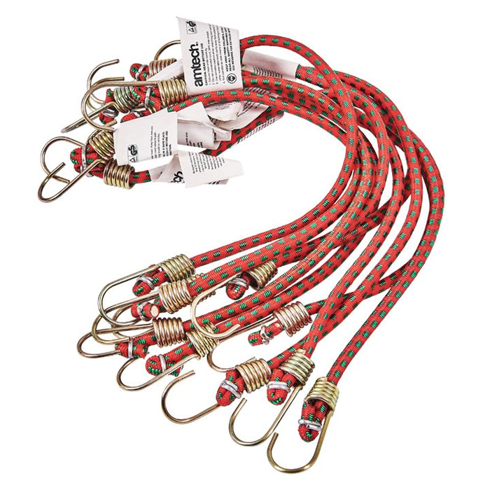 250mm (10") Mini bungee cords (10 pack)