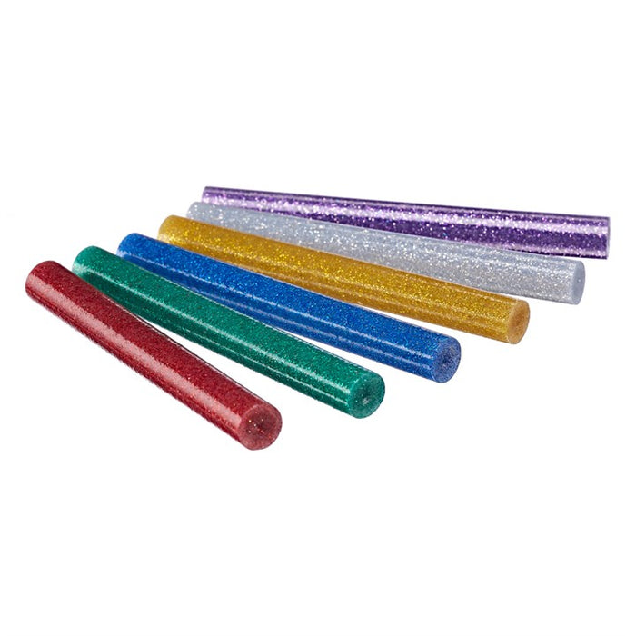 11mm x 100mm Colourful glitter hot melt glue gun sticks (30 pack)