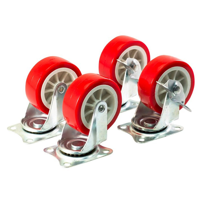 4 Piece swivel castor set (200kg load)