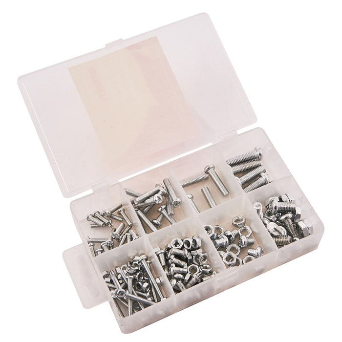 150 Piece assorted nut and bolt set