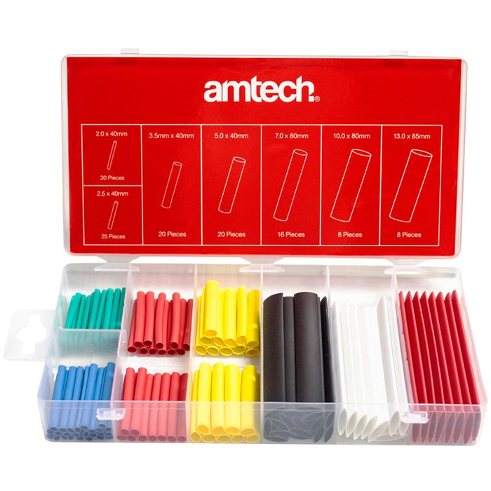 127 Piece heat shrink assortment - mixed colours