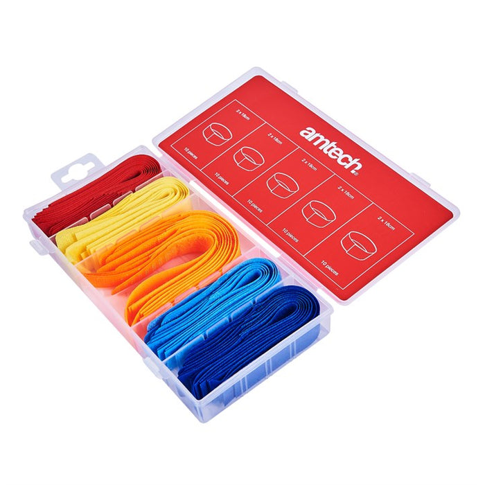 50 Piece cable tidy assortment