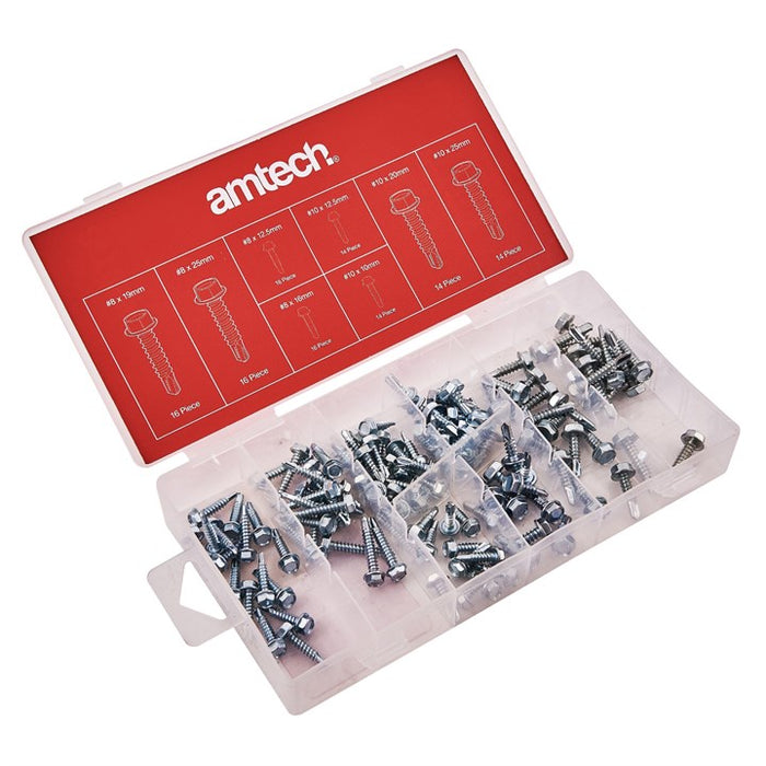 120 Piece self-drilling screw set