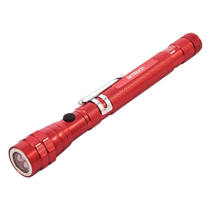 3 LED telescopic torch and magnetic pick up tool