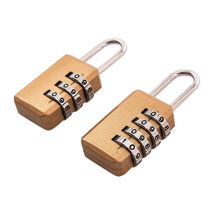 2 Piece combination padlock set