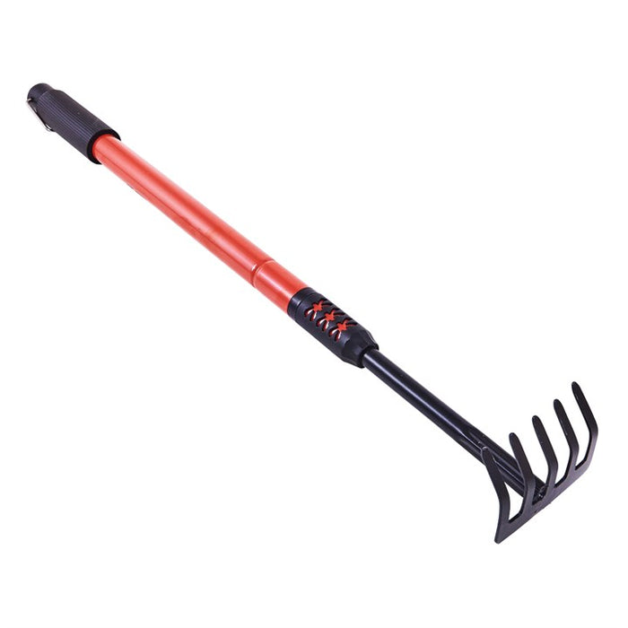 Telescopic hand rake