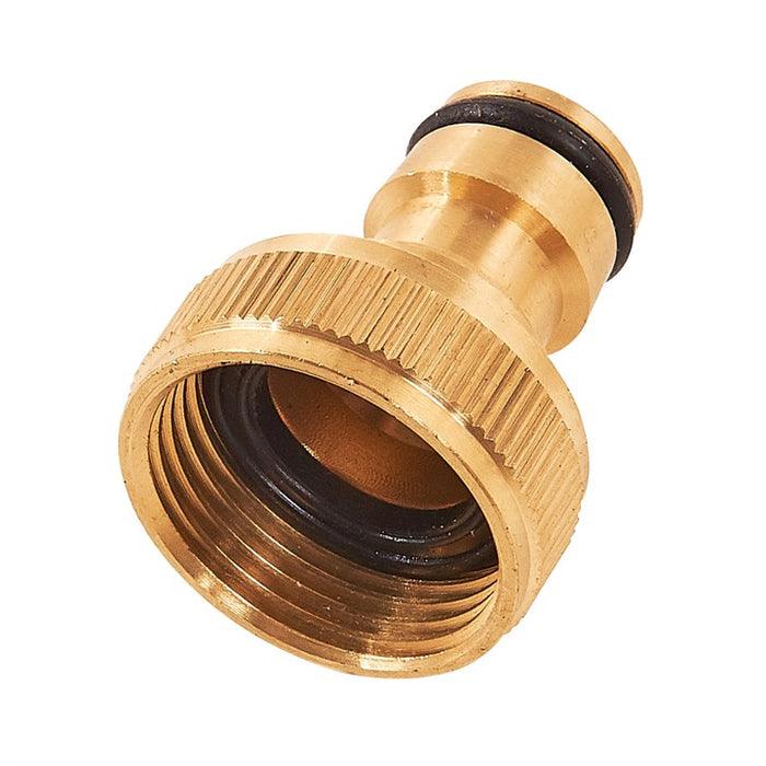 19mm (3/4") Brass hose connector - male