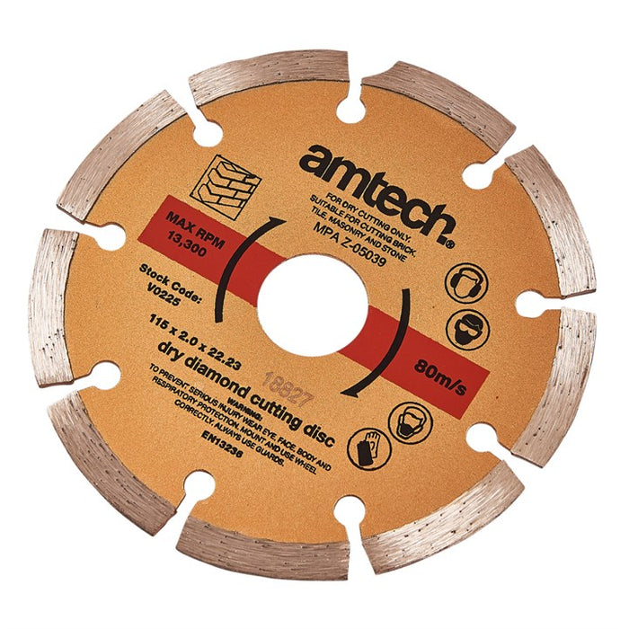 115mm (4.5") Diamond cutting disc