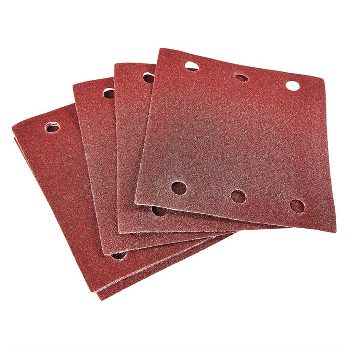 10 x P120 grit square sanding sheets (110mm x 100mm)