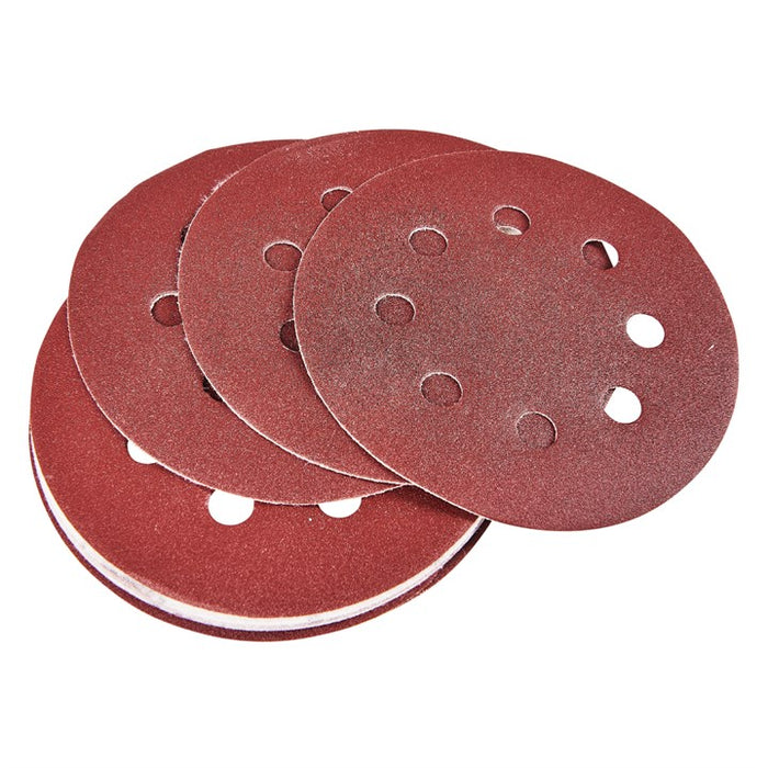 10 x P240 grit circular sanding sheets (115mm diameter)