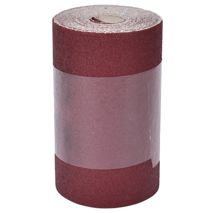 P80 grit (medium) aluminium oxide sanding roll (115mm x 500cm)