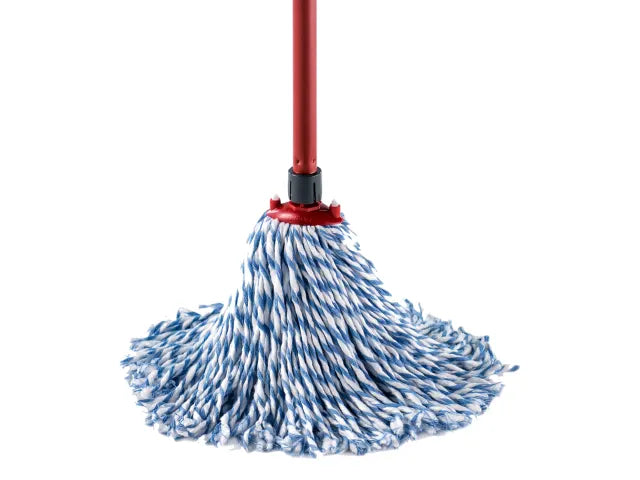 Vileda SuperMocio Microfibre & Cotton Mop Head & Telescopic Handle