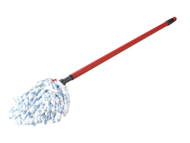 Vileda SuperMocio Microfibre & Cotton Mop Head & Telescopic Handle